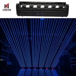 Lumière laser à faisceau mobile RVB Offre Spéciale LED DMX barre de faisceau DJ avec 6 <span class=keywords><strong>yeux</strong></span> pour la mise en scène de scène de boîte de nuit de mariage lumière laser rouge verte - Product Image 1
