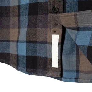 2024 Stylish Checks Men Shirts XS-5XL Custom Logo Tag Plaid Flannel Shirts
