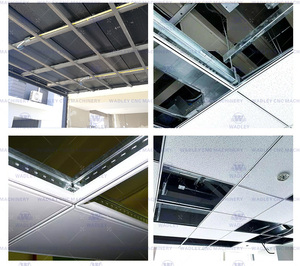 Máquina perfiladora de componentes de rejilla T para techos suspendidos, máquina de fabricación de perfiles de rejilla T de acero galvanizado, máquina de fabricación de quillas de rejilla T para techos ligeros - Product Image 6