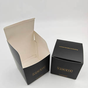 Customized New Design Embossed Luxury Recycled Cardboard Candle & Perfume Gift Packaging <b>Box</b> Matt Lamination High-end Finish - Product Image 1