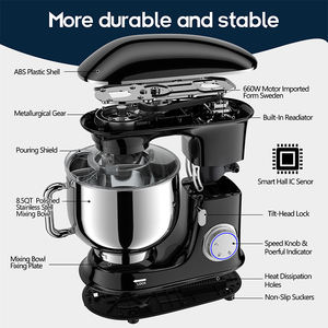 Plateforme de mélange en acier inoxydable à usage commercial, grande capacité pour la pâtisserie et les desserts - Favoris des consommateurs - Haute qualité pour boulangerie - Product Image 4