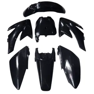 Лучшие продажи черный пластик крыло обтекатель комплект для HONDA CRF 70 140cc 150cc 160cc Dirt Pit Bike