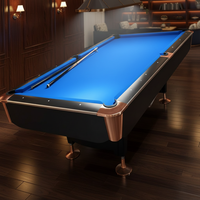 Table de billard de luxe en bois massif de 9 pieds avec plateau en ardoise, option tennis de table, qualité tournoi, pour usage domestique et commercial