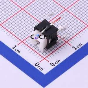 K6-6140D02 Tactile Switch Through hole Component (THT) Switch 1.6N Through Hole 6.6mm 6mm - Product Image 1