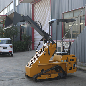 Hàng đầu của Trung Quốc điện mini 4WD Skid chỉ đạo Bộ nạp 600kg xếp tải mạnh mẽ nhỏ gọn cho chặt chẽ không gian phía trước <span class=keywords><strong>loader</strong></span> Zero khí thải - Product Image 2