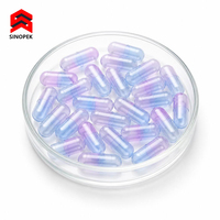 Capsules vides en pullulan gris fumé charbon, couleurs non courantes, offrant une texture mate élégante pour les cosmétiques de luxe OEM GMP