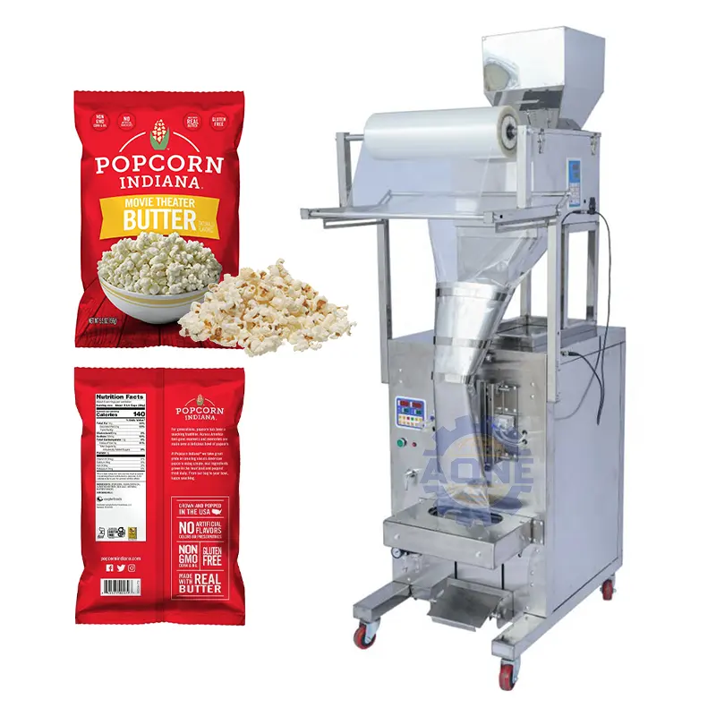 Macchina confezionatrice per Snack e Popcorn multifunzione Vffs Packaging automatico