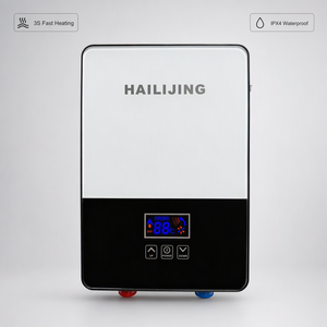Chauffe-eau électrique instantané à commande tactile, écran LED <span class=keywords><strong>blanc</strong></span> et noir, pour douche, cuisine, salle <span class=keywords><strong>de</strong></span> bain - Product Image 1