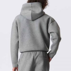 Sweat à capuche unisexe de luxe avec impression de logo personnalisé, surdimensionné, en molleton français lourd, streetwear hip-hop, coupe ample pour homme - Product Image 2