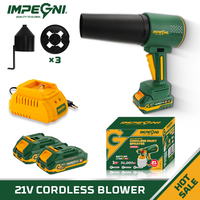 Ventilateur à jet sans fil au lithium, batterie 4,0 Ah, débit d'air maximal de 500 CFM, moteur sans balais, souffleur d'air portatif pour la poussière, les feuilles, les débris, le déneigement