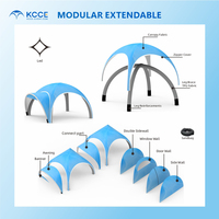 Tente gonflable modulaire personnalisée avec conception d'impression artistique, cabine d'exposition portable à installation rapide pour les événements de galeries d'art