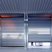Porte de garage roulante industrielle en acier haute résistance, ignifuge, antirouille, résistante aux intempéries, haute durabilité, imperméable