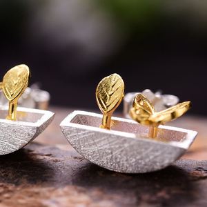 Lotus Fun, superventas, My Little Garden, pendientes <span class=keywords><strong>de</strong></span> tuerca <span class=keywords><strong>de</strong></span> Plata <span class=keywords><strong>de</strong></span> Ley 925 para mujer, joyería fina para mujer - Product Image 1