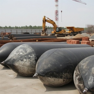 ถุงลมยางกันสนิมสำหรับปล่อยเรือ ZHH Marine Balloon Pneumatic Airbag/Roller Ship Launching  แบบเป่าลมสีดำทรงกระบอกสูง - Product Image 1