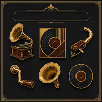 Broches en émail personnalisées en gros, badges vintage en forme de phonographe, broches métalliques personnalisées pour les amateurs de musique, cadeau du fabricant