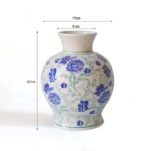 美国小石榴芽容器陶瓷花瓶花卉家居装饰