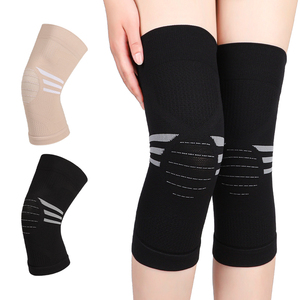 Manchon de soutien du <span class=keywords><strong>genou</strong></span> en tricot chaud avec panneaux isolants en tricot et bordure élastique douce pour le soutien du <span class=keywords><strong>genou</strong></span> en hiver - Product Image 1