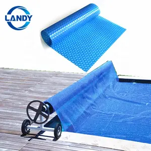 Hot sale solar strong swimming pool bubble film wrap cover accessory with blue bubble automatic PE cover foam