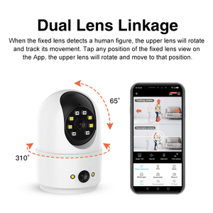 Giá Rẻ Giá Wifi 4G 1080P Mini an ninh NVR PTZ ống kính kép tầm nhìn ban đêm ai trong nhà CCTV ngoài trời đám mây thẻ nhớ tuya - Product Image 4