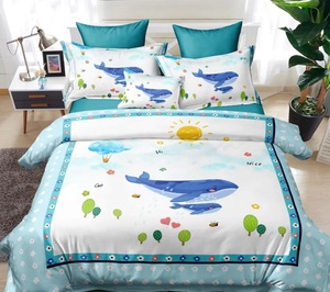 Textile de maison impression numérique 3D <span class=keywords><strong>dauphin</strong></span> requin housse de couette ensemble de housse de couette doux pour la peau ensemble de literie garçon/fille - Product Image 6