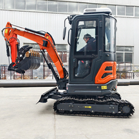 ELORRY-Mini pelleteuse EL18, 0, 045 m3, petite chenille, mini pour moteur de pelle Caterpillar
