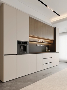 <span class=keywords><strong>Buffet</strong></span> de cuisine moderne personnalisable en gros avec tiroirs et portes pour rangement domestique - Product Image 2