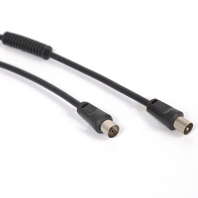 Rf Coaxial Digital TV Aerial Cable PVC Black White Rg59 Cable Satellite Dish Antenna Cable