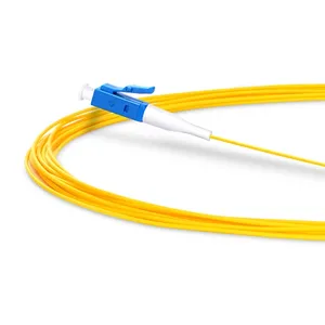 Fibervision LC/UPC Singlemode Simplex 0.9mm Customized Length Fiber Optic Pigtail For Iptv Networking