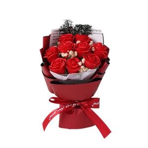 2025 hoa hồng Ngày Valentine bó hoa 9 hoa hồng vĩnh cửu gửi cô gái bạn bè mẹ Ngày Valentine Quà Tặng Hoa Khô Nhỏ - Product Image 5