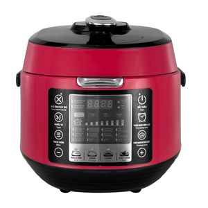Nồi áp suất đa năng Nồi nấu chậm 5L tự động Nồi áp suất điện màu đỏ không dính - Product Image 2