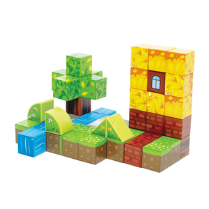 Juguetes sensoriales Montessori <span class=keywords><strong>Mine</strong></span> Magnet World Cubos magnéticos STEM Juguetes de construcción para niños Bloques de construcción magnéticos - Product Image 2
