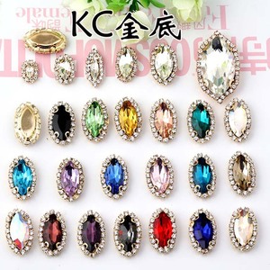Piedras de Cristal Navette con Base Plateada de 12 Facetas para Manualidades, Vestidos de Novia y Accesorios de Ropa - Product Image 3