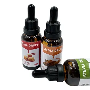 Private Label Printing Logo Customization Stevia Liquid Drop Natural Sweetener Drop 0 Calories Sweetener