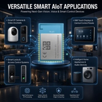 Module sans fil Tuya Smart WiFi6 Bluetooth5.4LE 480MHz ARM M33F 8MB Flash 16MB PSRAM 48 GPIO CAN FD pour serrure intelligente, caméra IP, HMI