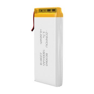 ZonYou סוללת ליתיום פולימר בצפיפות אנרגיה גבוהה 803060 תא פאוץ' 1800mAh LiCoO2 קתודה 500 מחזורים 22 גרם לרמקול בלוטות' - Product Image 2