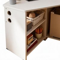 Bureau d'angle triangulaire modulaire moderne couleur chêne, table d'étude compacte autoportante pour ordinateur, mobilier de bureau à domicile