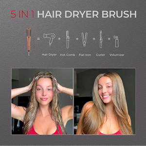 1500W professionale spazzola ad aria calda spazzola per capelli <span class=keywords><strong>2</strong></span> in 1 asciugacapelli a un passo - Product Image 5