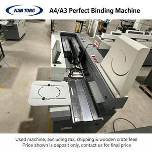 Machine de <span class=keywords><strong>reliure</strong></span> parfaite informatisée d'<span class=keywords><strong>occasion</strong></span> Delta Schneider haute vitesse 180m/min, à colle chaude/froide, pour cahiers - Product Image 5