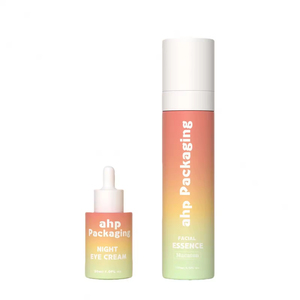 High Grade Gradient <b>pink</b> PET Lotion Cream Skin Care <b>Bottle</b> Set for Luxury Plastic Cosmetic Packaging - Product Image 3