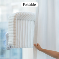 Perchoir de Fenêtre Carré de Luxe pour Chat, Lit Hamac Moelleux avec Ventouses pour Bains de Soleil Confortables en Hiver