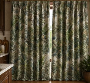 Vintage Jungle Botanical Curtain Velvet Or Blackout Art Nouveau <b>Window</b> Each Panel Elegant Decorative <b>Window</b> Drapes for Interiors - Product Image 5