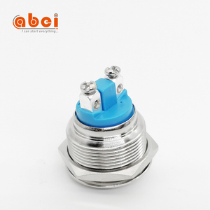 Abei Dôme interrupteur Vis <span class=keywords><strong>Pieds</strong></span> Momentané Interrupteur À Bouton-Poussoir Étanche En Métal Bouton De Réinitialisation - Product Image 4