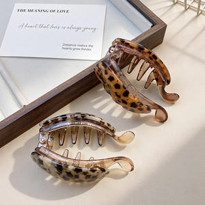 Acétate Croix Mignon Doux Pur À La Main Arc Pince À <span class=keywords><strong>Cheveux</strong></span> Femme Haute Queue De Cheval Dos Tête Banane Clip Exquis Conception V - Product Image 2