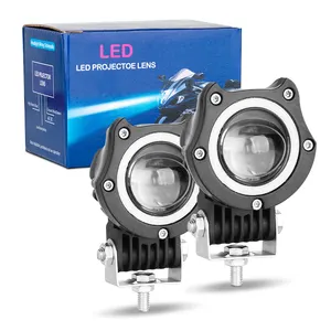 Système d'éclairage de moto à LED RCJ 9-32V 30W Accessoires de moto Lampe de travail Phare de moto à LED universel