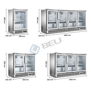 Proveedor Chino de Nevera Comercial de <span class=keywords><strong>Cerveza</strong></span> de Acero Inoxidable Portátil de 160L, Enfriador de Barra Trasera para Bares y Restaurantes - Product Image 3