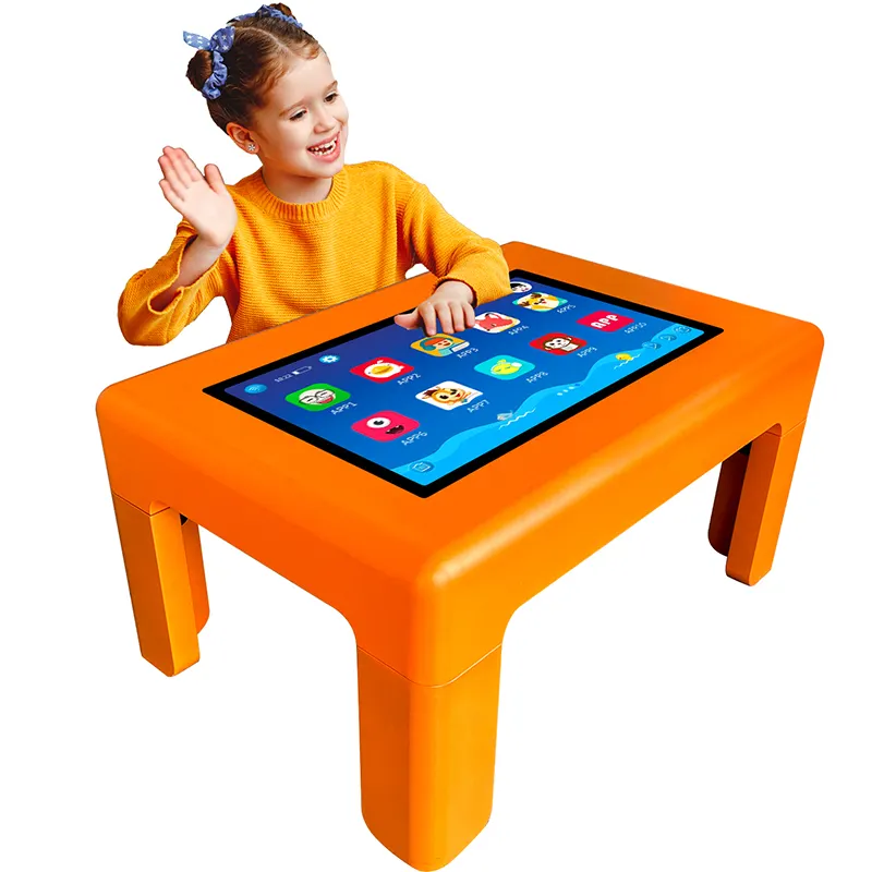 Crianças mesa de tela interativa Sensível Ao Toque para estudar