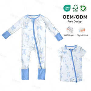 Op voorraad in de VS: <span class=keywords><strong>Baby</strong></span> Bamboo Slaapzak met YKK Rits, Lange Mouwen, Pyjama, <span class=keywords><strong>Baby</strong></span> Romper Leverancier - Product Image 1