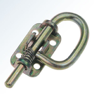 Pestillo de barril de acero galvanizado con resorte, estilo bucle, antirrobo, para puertas de cobertizos exteriores, apartamentos y bodegas. - Product Image 5