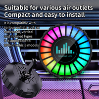 Diffuseur d'air pour voiture M8, parfum pour sortie d'air, aromathérapie, parfum d'intérieur, lampe à rythme musical RGB