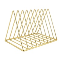 Supports de classeurs en métal Triangle et porte-revues stockage de journaux pour ensembles de bureau ou de bureau à domicile